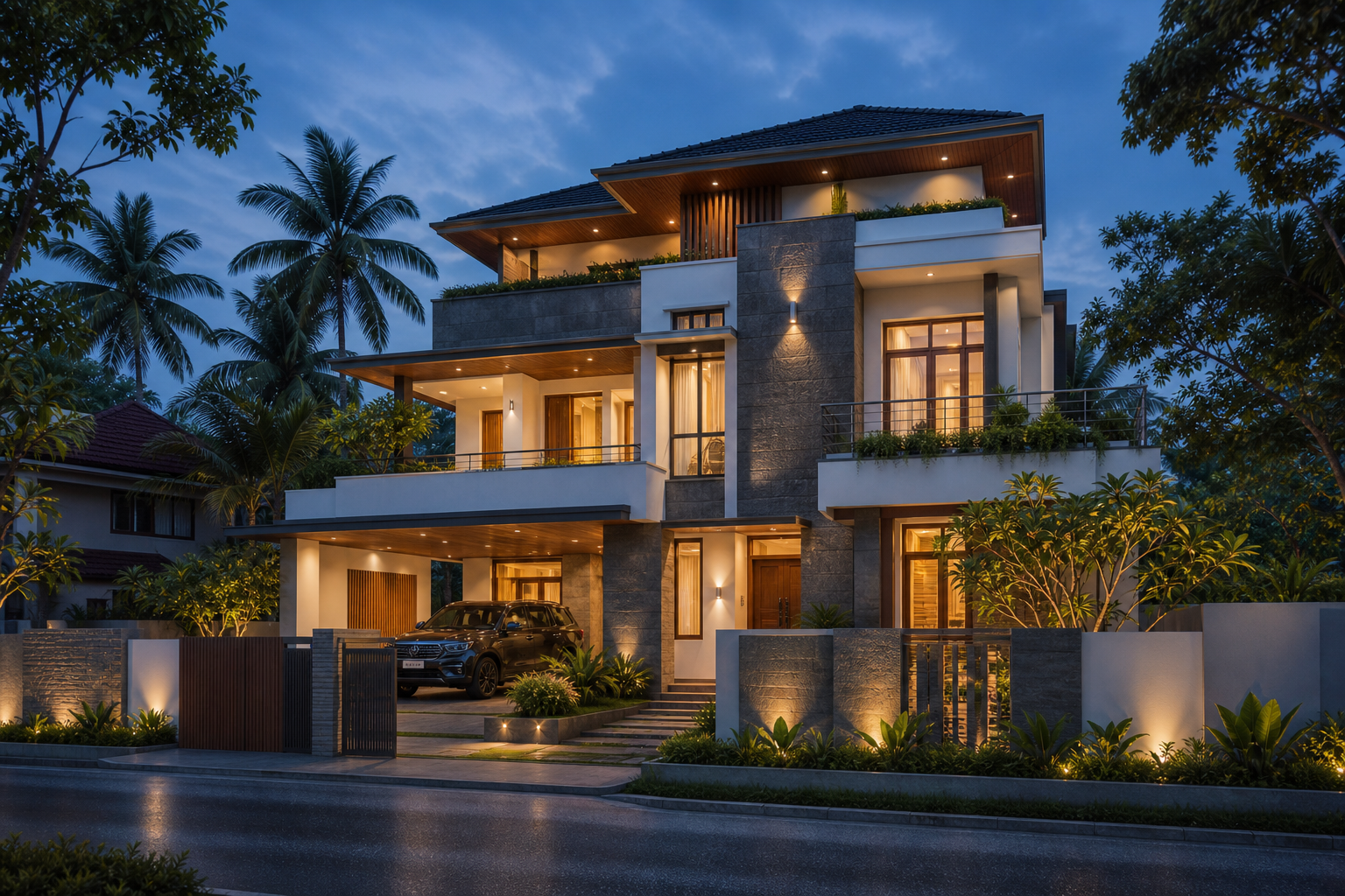 Premium villa design by engineering consultants and contractors